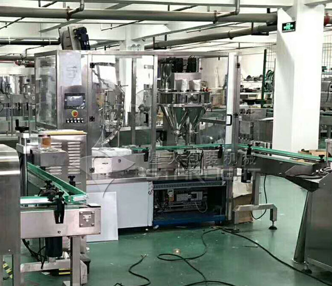 全自動粉劑灌裝機車間實拍展示
