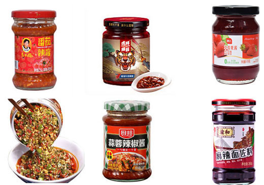 自動化香辣醬灌裝生產(chǎn)線樣品圖